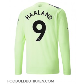 Manchester City Erling Haaland #9 Tredjetrøje 2022-23 Langærmet